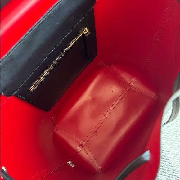 Mansur Gavriel Classic Backpack, Black / Red, regular size - Picture 5 of 13